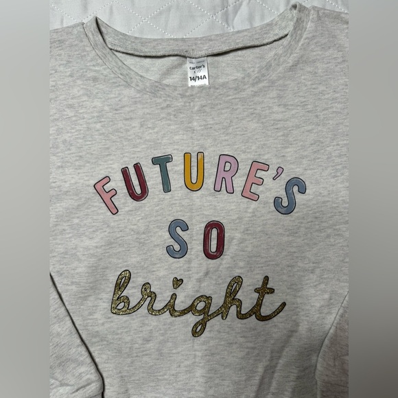 Carters kid future so bright crewneck sweatshirt - Picture 6 of 8